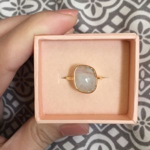 Gold Vermeil Moonstone Ring